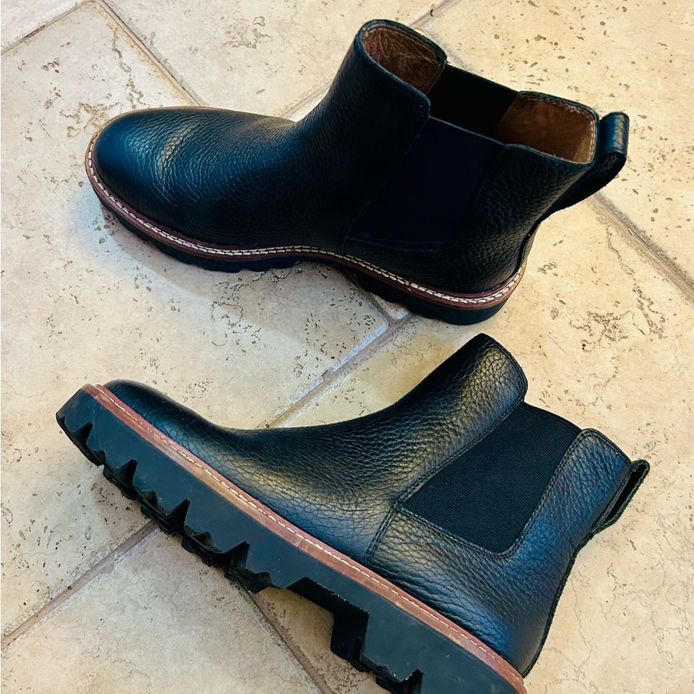 Madewell Side-Gore Chelsea Boots in Lesther